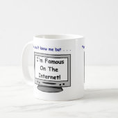 Sind Sie auf dem Internet berühmt? Kaffeetasse (Vorderseite Links)