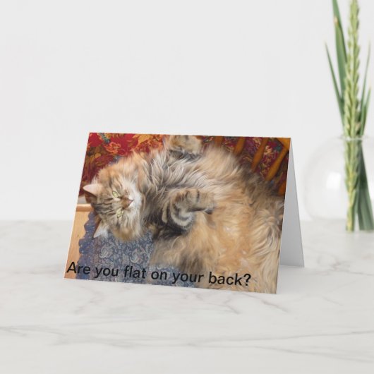 Sind Sie auf Ihrer Rückseite flach? Vanya kann Karte (Vorderseite)