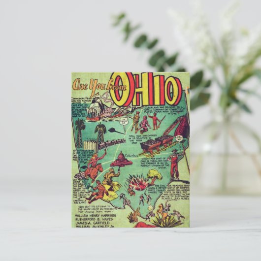 Sind Sie aus Ohio? Postkarte (Stehend Vorderseite)