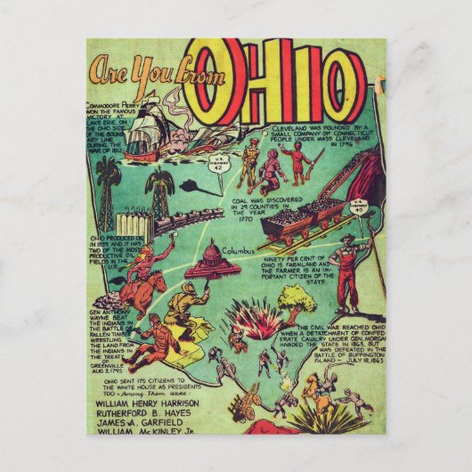 Sind Sie aus Ohio? Postkarte (Vorderseite)