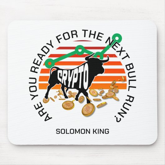 Sind Sie bereit, Bitcoin mit CRYPTO BULL auszuführ Mousepad (Vorne)