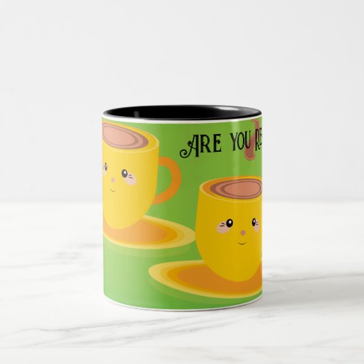 Sind Sie bereit für Tee/Kaffee Mugs Cups Zweifarbige Tasse (Mittel)