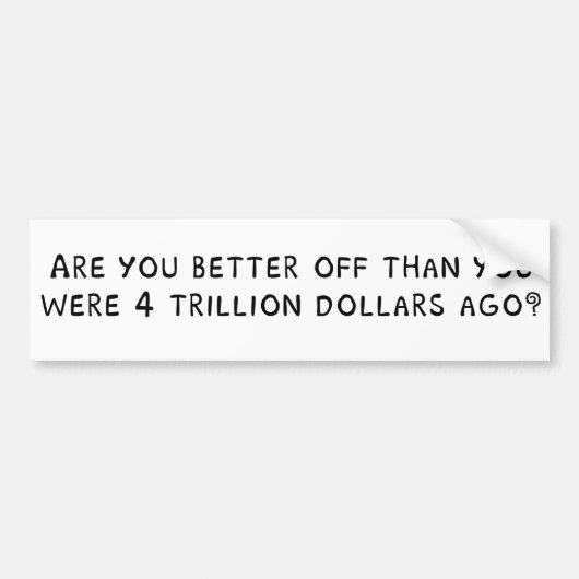 Sind Sie besser gestellt? Autoaufkleber (Vorne)