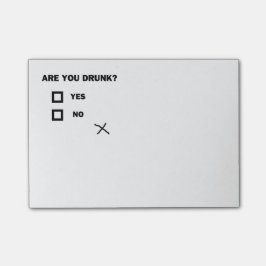 Sind Sie betrunken? Post-it Klebezettel