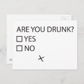 Sind Sie Betrunken? Postkarte (Vorne/Hinten)