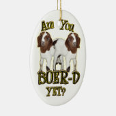 SIND SIE BOER-D SCHON? ZIEGEN-WEIHNACHTSverzierung Keramikornament (Rechts)