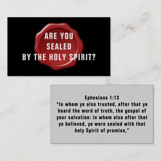 Sind Sie Christlich durch den Heiligen Geist versi Visitenkarte (Vorne/Hinten)