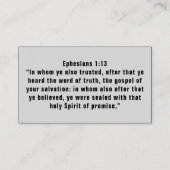 Sind Sie Christlich durch den Heiligen Geist versi Visitenkarte (Rückseite)