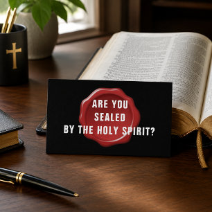 Sind Sie Christlich durch den Heiligen Geist versi Visitenkarte
