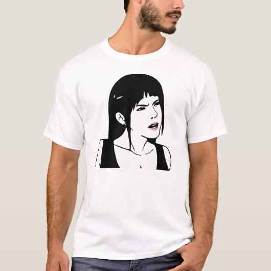 Sind Sie das ernste Gesicht (weiblich) T-Shirt (Vorderseite)