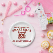 Sind Sie ein cleverer Typ oder Furz Smella Retro C Pappteller (Party)