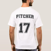 SIND SIE EIN KATCHER ODER EIN PITCHER? T-Shirt (Rückseite)