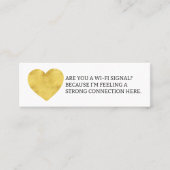 Sind Sie ein Wi-Fi Signal-Spaß Verabredend Calling Mini Visitenkarte (Vorderseite)