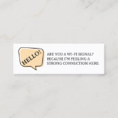 Sind Sie ein Wi-Fi Signal-Spaß Verabredend Calling Mini Visitenkarte (Vorderseite)
