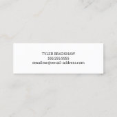 Sind Sie ein Zahnarzt-Verabred? Mini Visitenkarte (Rückseite)