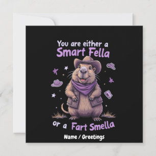 Sind Sie eine Smart Fella oder eine Furz Smella Fu Einladung