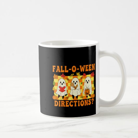 Sind Sie Fall-o-ween-Anweisungen Lustiger Geist-Le Kaffeetasse (Rechts)