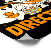 Sind Sie Fall-o-ween-Anweisungen Lustiger Geist-Le Poster (Ecke)