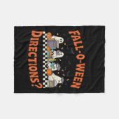 Sind Sie Fall O Ween Anweisungen Lustiger Hallowee Fleecedecke (Vorderseite (Horizontal))