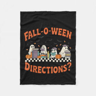 Sind Sie Fall O Ween Anweisungen Lustiger Hallowee Fleecedecke