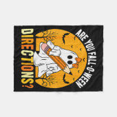 Sind Sie Fall-o-ween Direction Lustig Sarkastische Fleecedecke (Vorderseite (Horizontal))