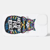 Sind Sie für eine wirklich lustige, gruselige Katz iPhone Hülle (Rückseite (Horizontal))