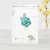 sind Sie Grußkarte Karte (Gelbe Blume)
