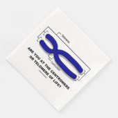 Sind Sie im Zentrum oder Telomere des Lebens? Serviette (Ecke)
