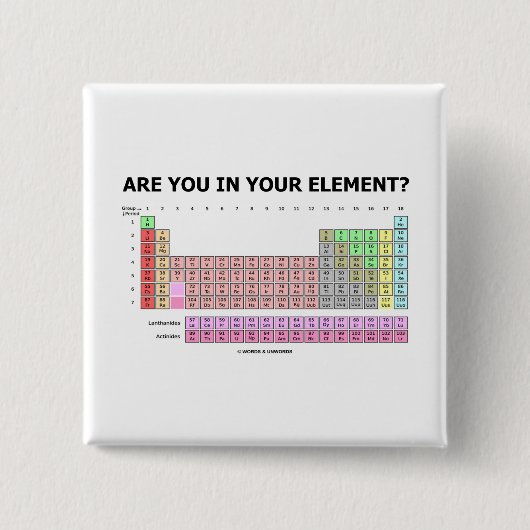 Sind Sie in Ihrem Element? (Periodische Button (Vorderseite)