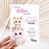 Sind Sie Kitte me cat Birthday Einladung? Einladung