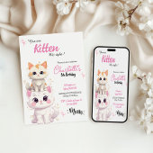 Sind Sie Kitte me cat Birthday Einladung? Einladung