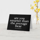 sind Sie klüger als der Durchschnittsbär? Karte (Gelbe Blume)