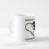 Sind Sie? Liebt mich! Kaffeetasse (Vorderseite Links)