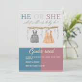 Sind Sie Mannschaftsjunge oder Mädchen Geschlecht Einladung (Stehend Vorderseite)