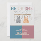 Sind Sie Mannschaftsjunge oder Mädchen Geschlecht Einladung (Rückseite)