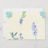 sind Sie mein Brautjungfernkartenblaues Einladung (Rückseite)