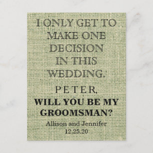 Sind Sie mein Trauzeuge? Personalisiert Einladung