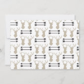 Sind Sie mein Trauzeuge-Rotwild-Geweih-Pfeil Einladung (Rückseite)