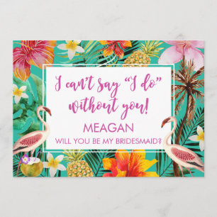 Sind Sie mein tropischer Flamingo der Einladung