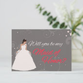 Sind Sie mein weißes extravagantes Kleid der Einladung (Stehend Vorderseite)