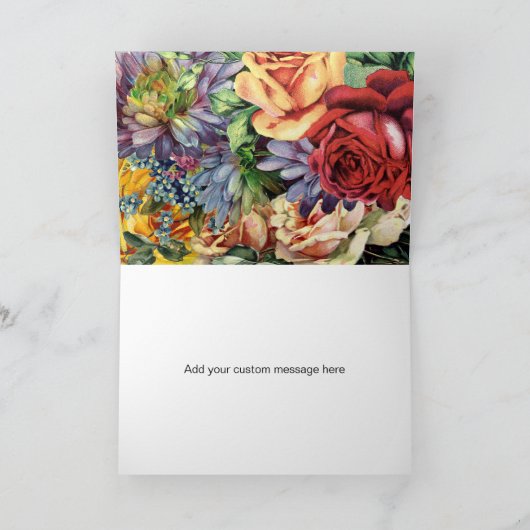 Sind Sie meine Blumen-Mädchen-niedliche Einladung (Innenseite)