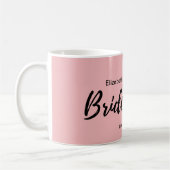 Sind Sie meine Brautjungfer, die Rosa Herz erröten Kaffeetasse (Links)