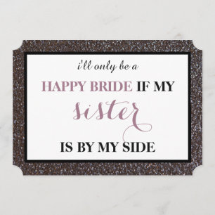 Sind Sie meine Brautjungfer? Einladung