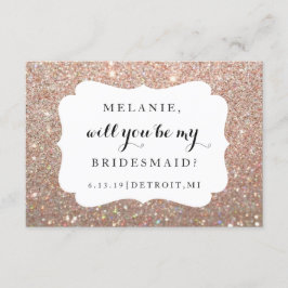 Sind Sie meine Brautjungfer - Einladung