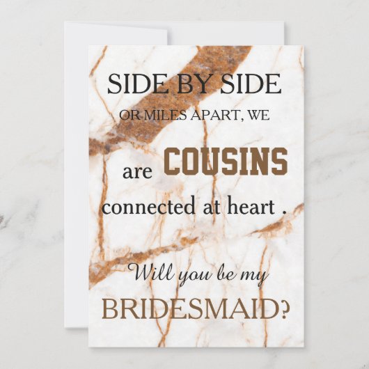 Sind Sie meine Brautjungfer? Einladung (Vorderseite)