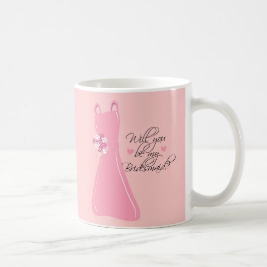 "Sind Sie meine Brautjungfer? " Kaffeetasse (Rechts)