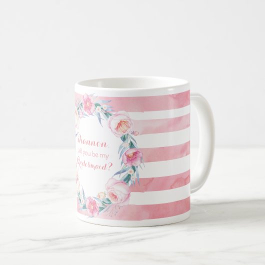 Sind Sie meine Brautjungfer? Tasse (VorderseiteRechts)