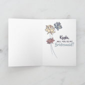 Sind Sie meine Brautjungfern-Antrag-Foto-Karte Einladung (Innenseite)