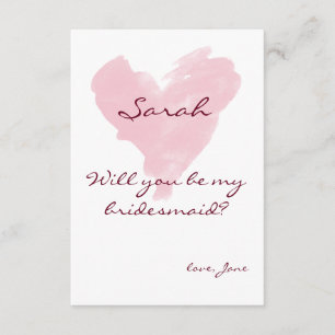 Sind Sie meine Brautjungfern-/Blumen-Mädchen-Karte Einladung