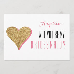 Sind Sie meine Brautjungfern-Einladung Einladung